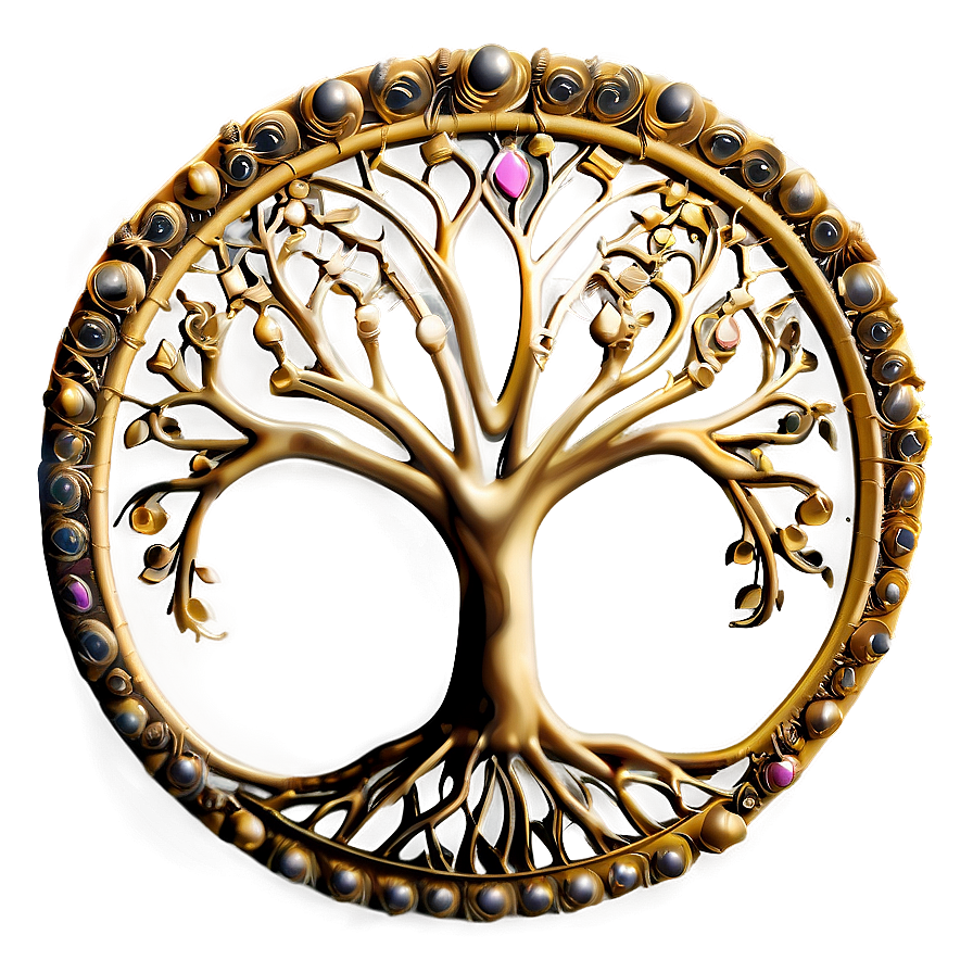 Tree Of Life In Golden Hue Png Egk73 PNG