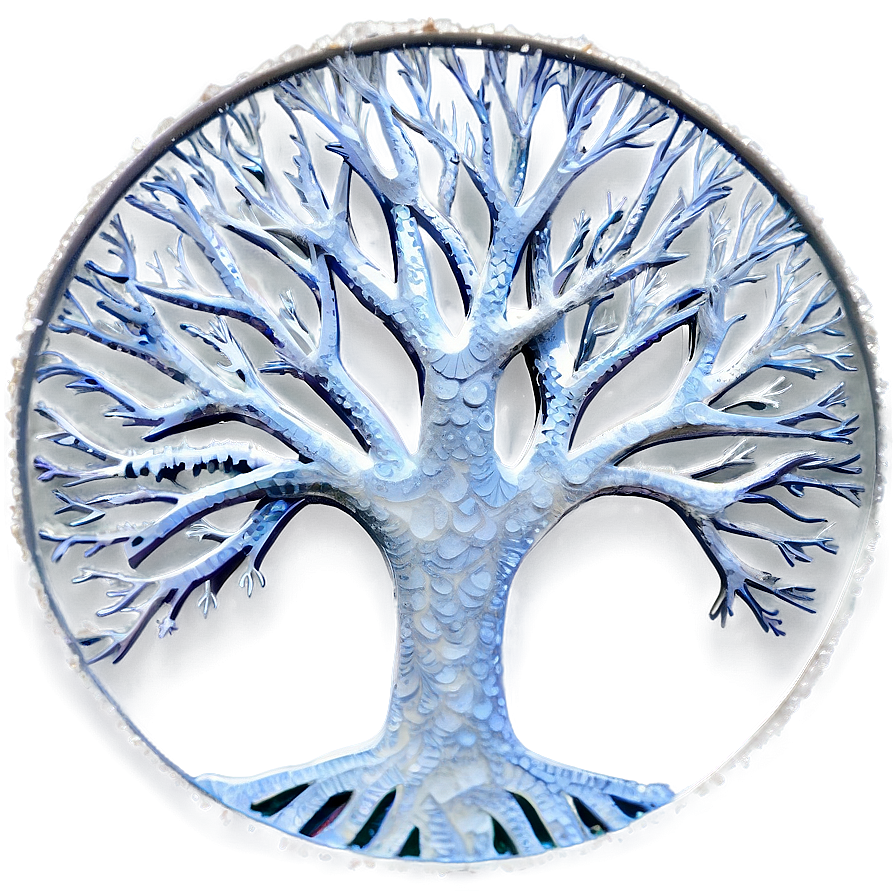 Tree Of Life In Winter Snow Png Lbf PNG