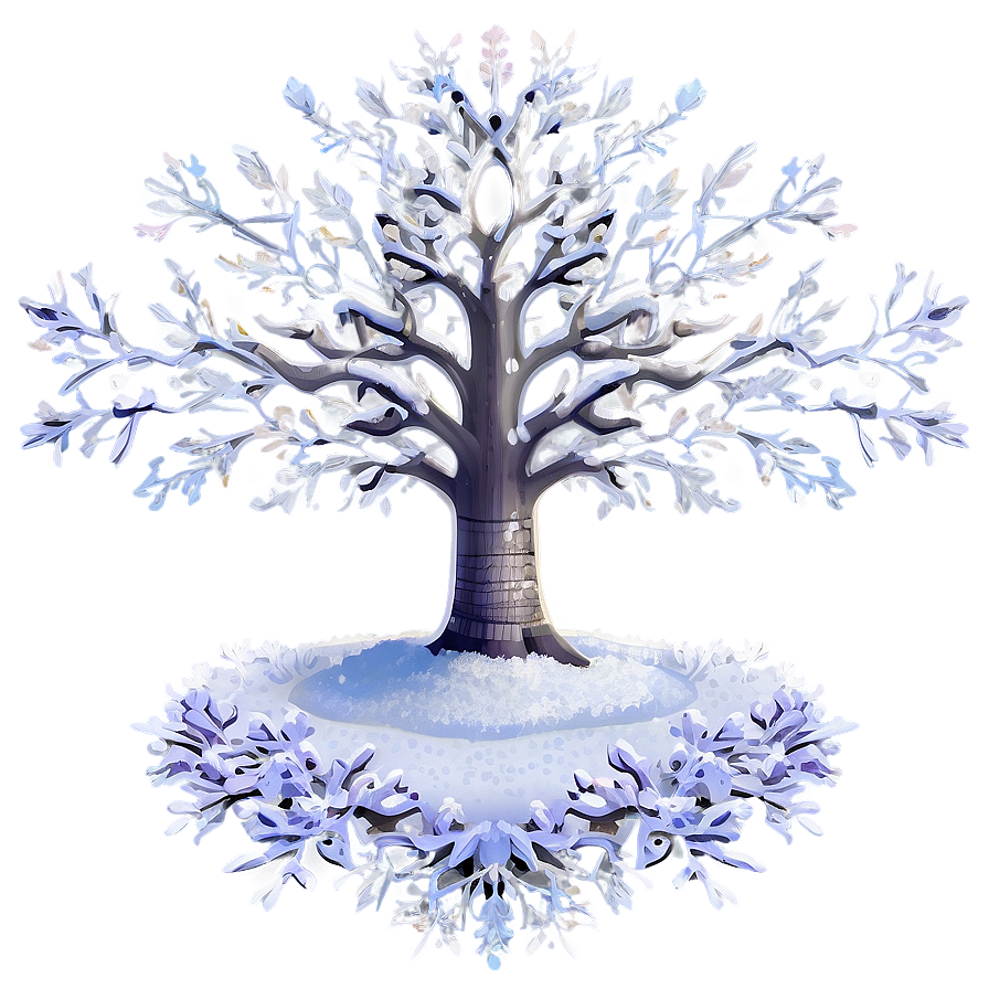 Tree Of Life In Winter Snow Png Loo29 PNG
