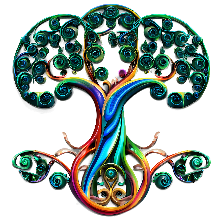Tree Of Life With Abstract Swirls Png 47 PNG