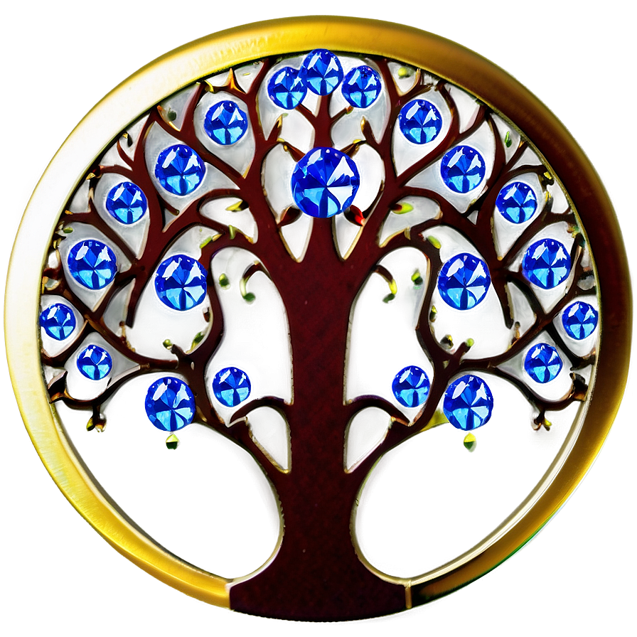 Tree Of Life With Crystal Gems Png 06122024 PNG