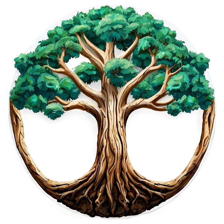 Tree Of Life With Detailed Bark Texture Png 96 PNG