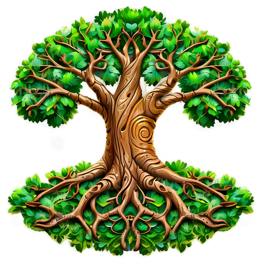 Tree Of Life With Detailed Bark Texture Png Ytw PNG