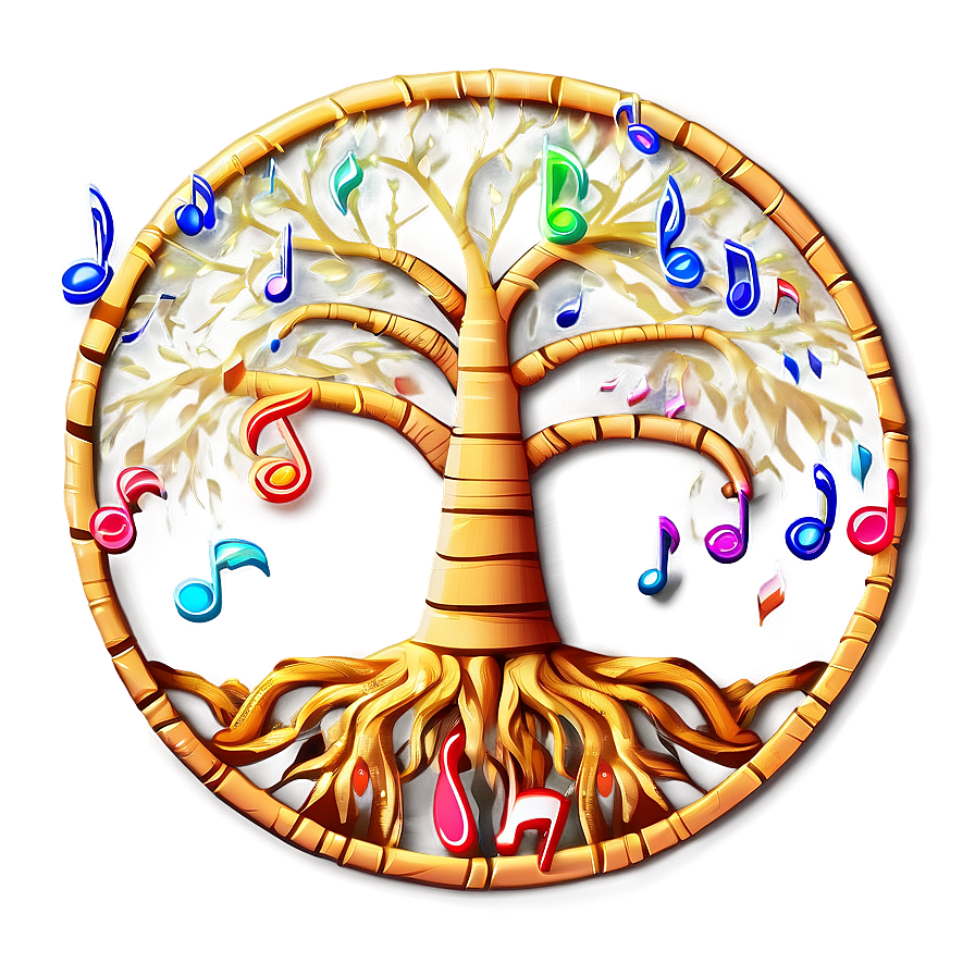 Tree Of Life With Musical Notes Png 39 PNG
