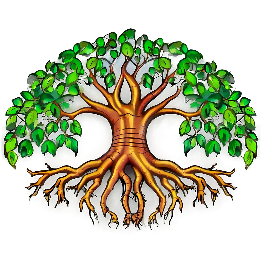 Tree Of Life With Roots Png Imc44 PNG