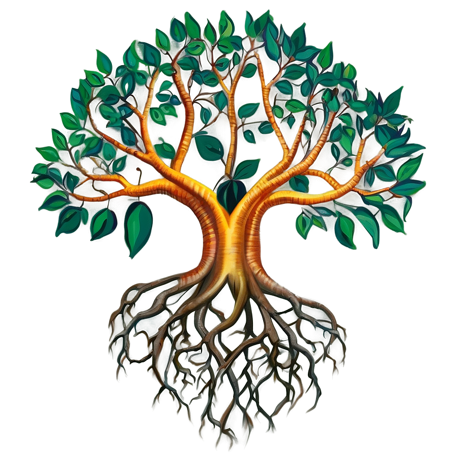 Tree Of Life With Roots Visible Png 06122024 PNG