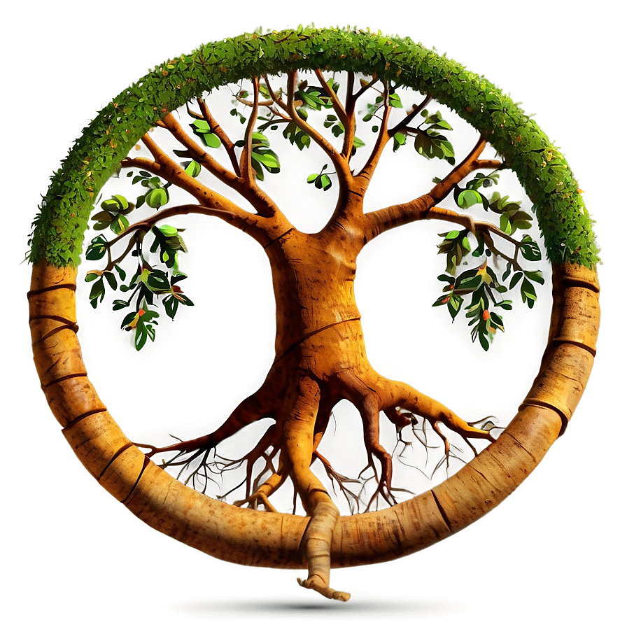 Tree Of Life With Roots Visible Png Hnw PNG