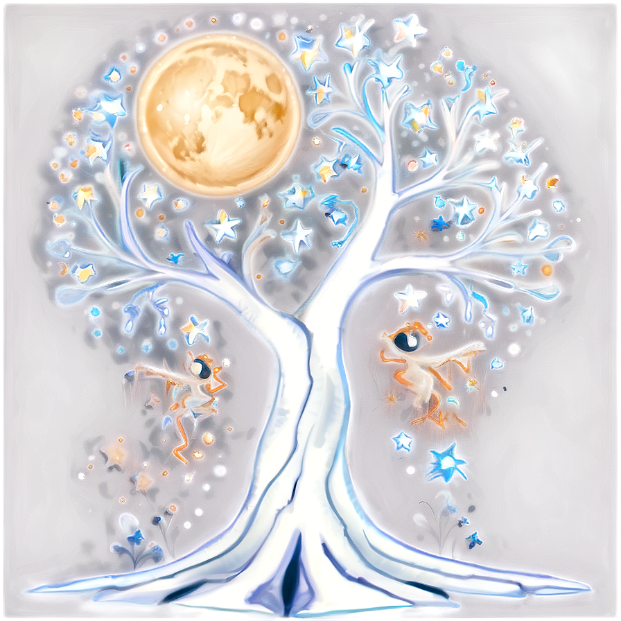 Tree Of Life With Stars And Moon Png 82 PNG