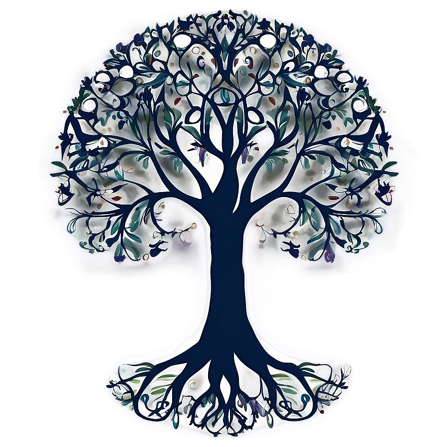 Tree Of Life With Stars And Moon Png Xef15 PNG