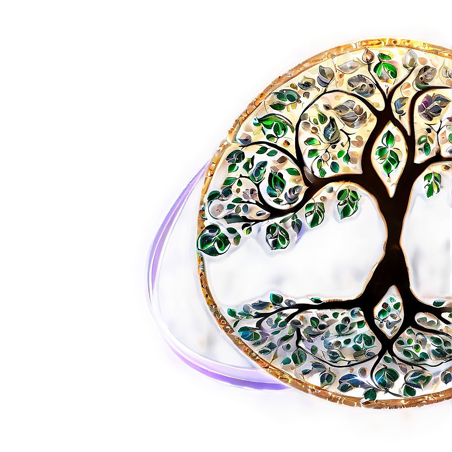 Tree Of Life With Sun Flare Png Nof PNG