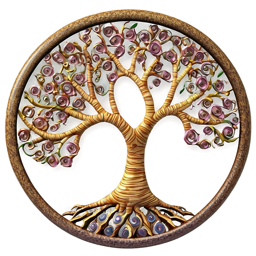 Tree Of Life With Swirling Branches Png Anx52 PNG