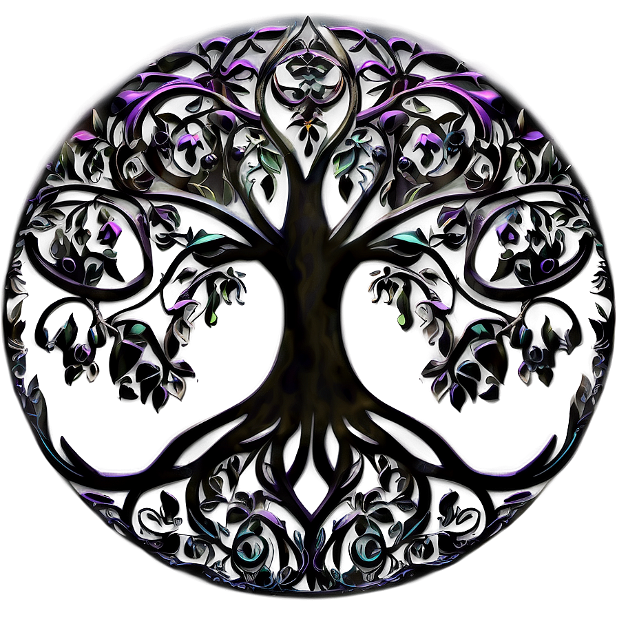 Tree Of Life With Swirling Branches Png Exx PNG