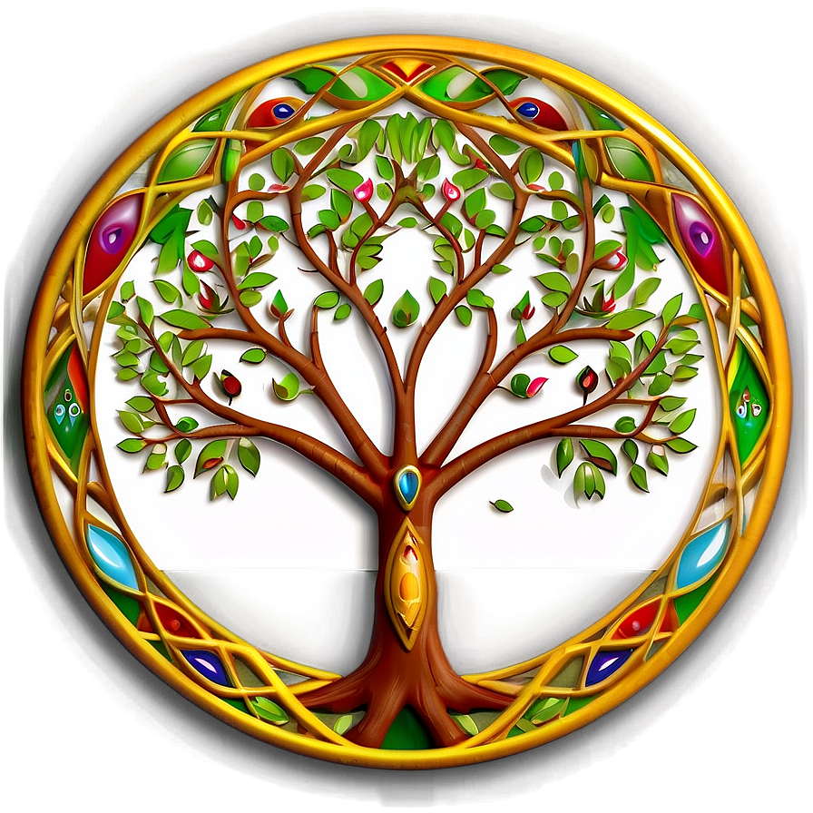Tree Of Life With Tribal Marks Png Ili PNG
