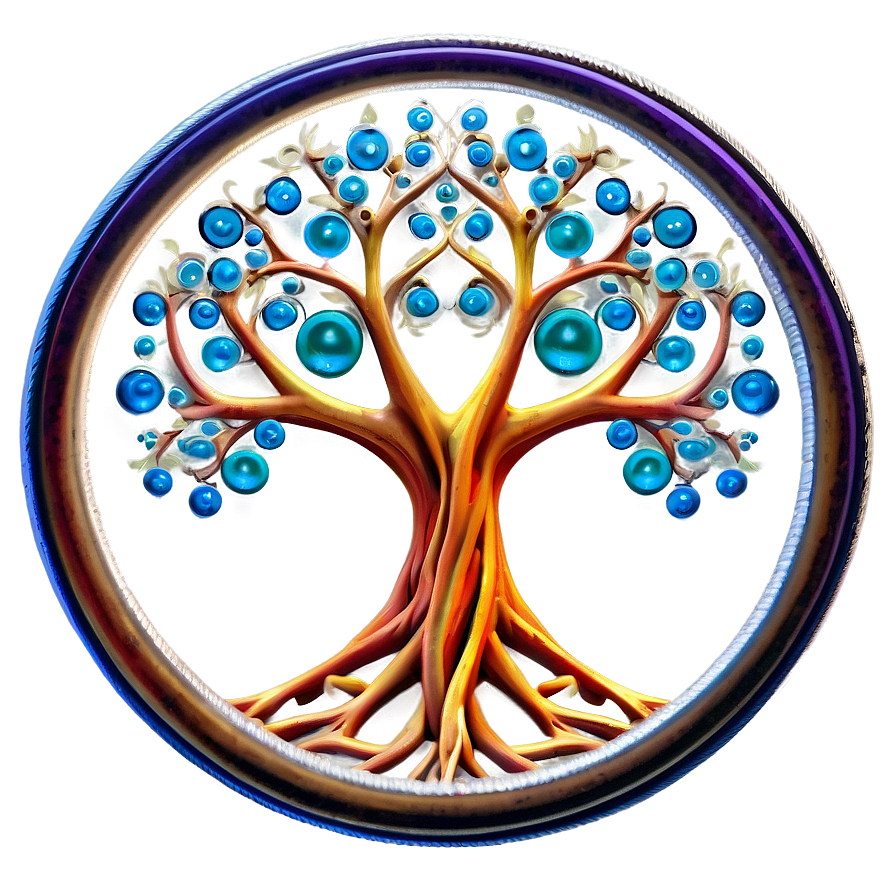 Tree Of Life With Zen Circles Png 06122024 PNG