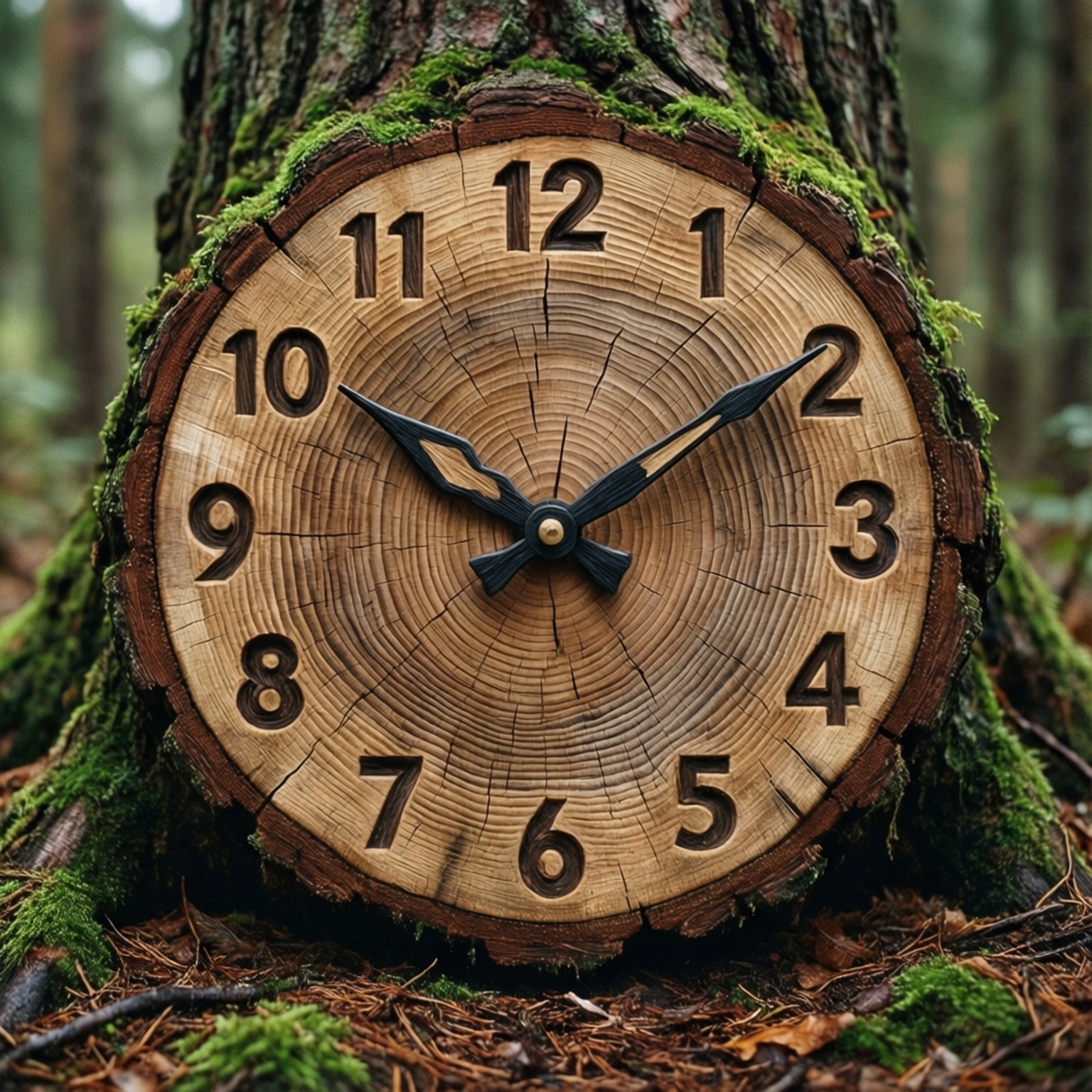 Tree Ring Clock Bakgrunner