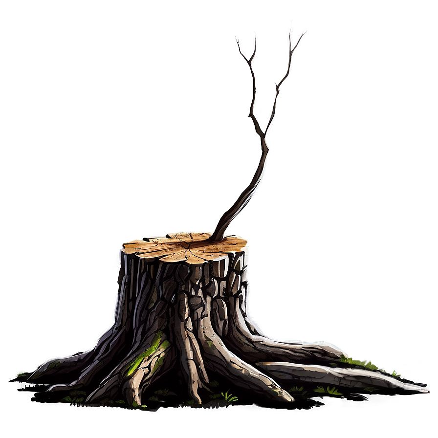 Tree Stump And Log Png 06132024 PNG