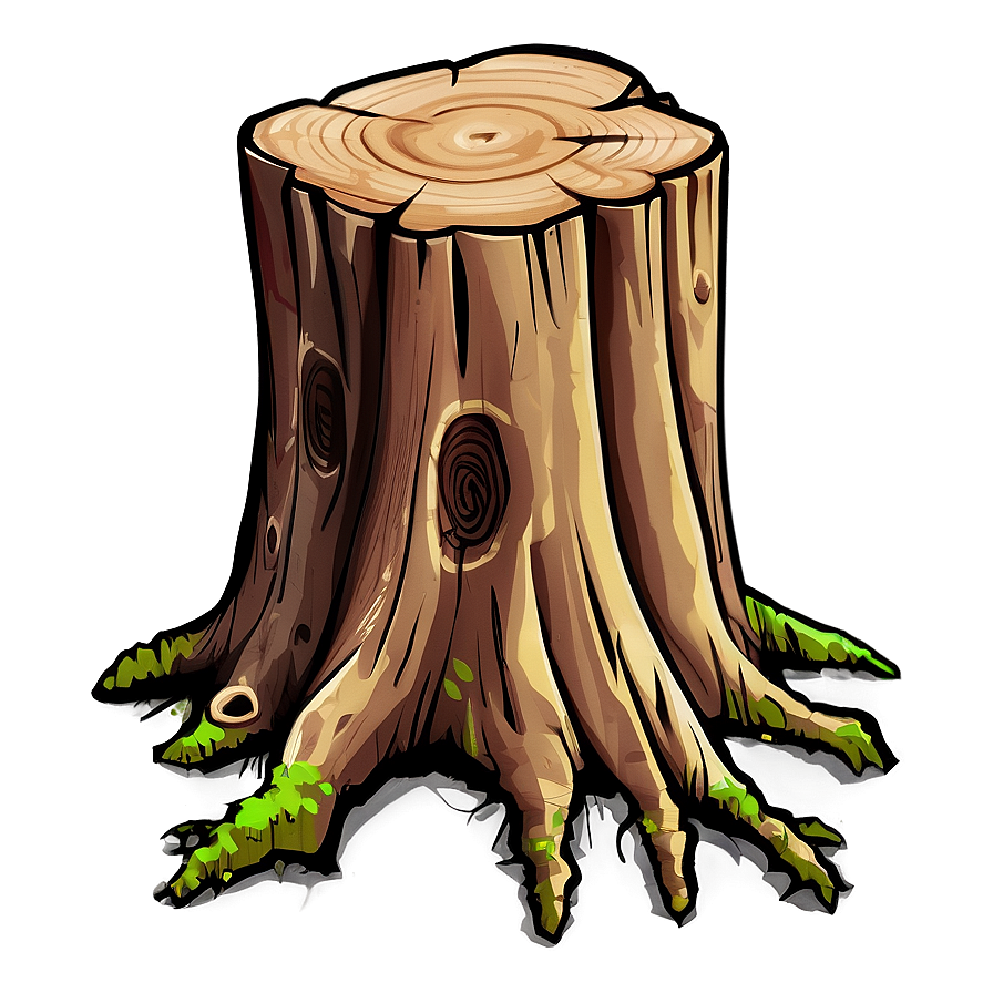 Tree Stump Clipart Png 06132024 PNG