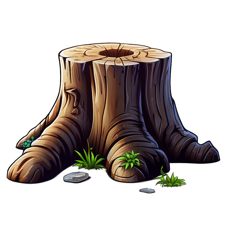 Tree Stump Clipart Png 06132024 PNG