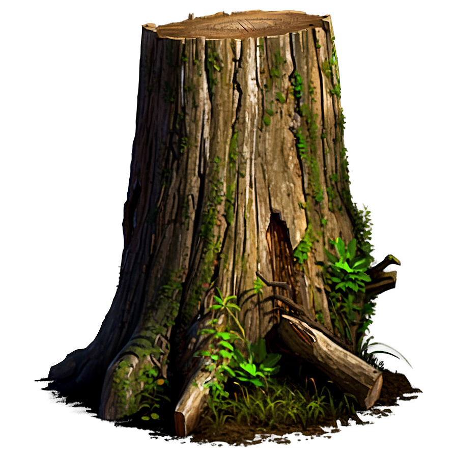 Tree Stump In Forest Png 06132024 PNG