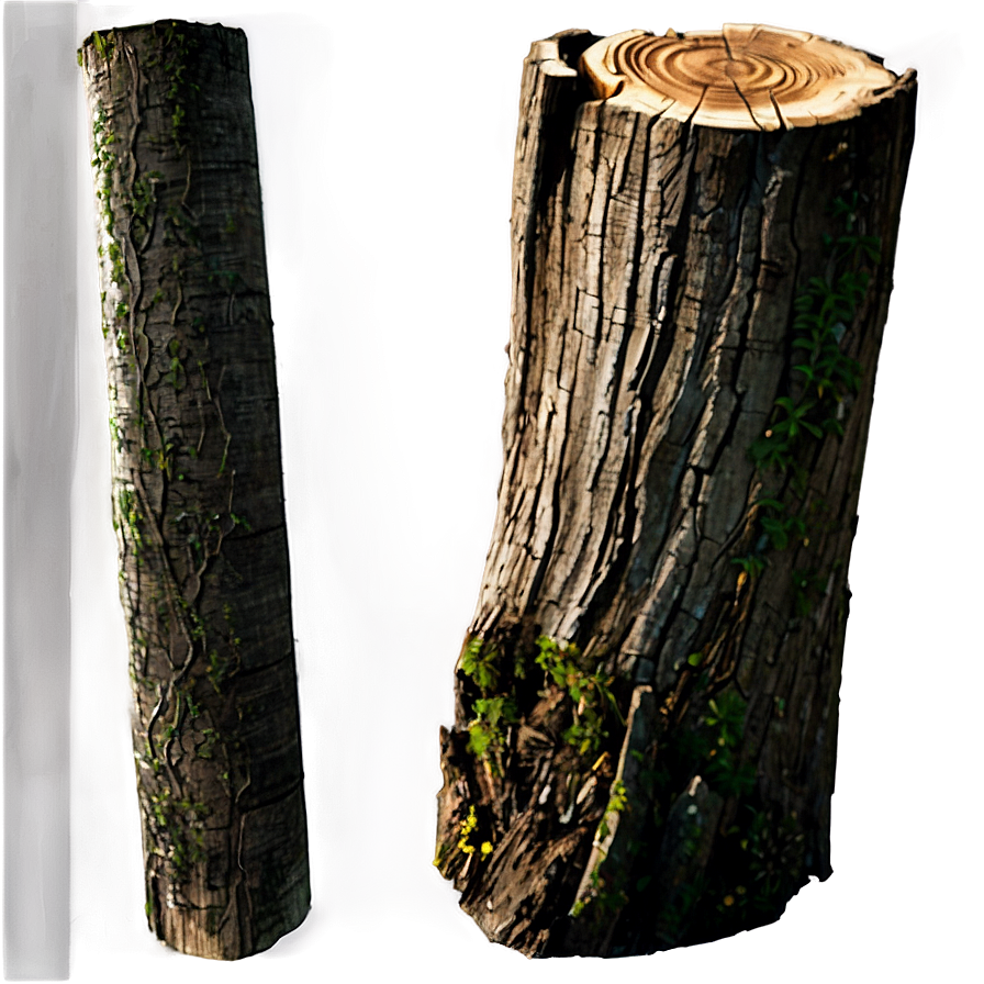 Tree Stump In Forest Png Mny52 PNG