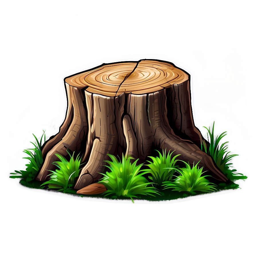 Tree Stump In Grass Png 88 PNG