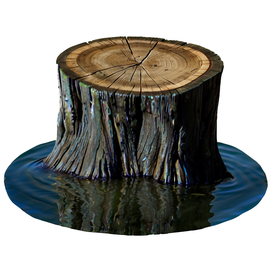 Tree Stump In Water Png 80 PNG