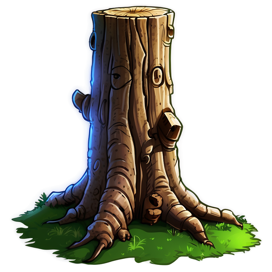 Tree Stump Side View Png Cii PNG