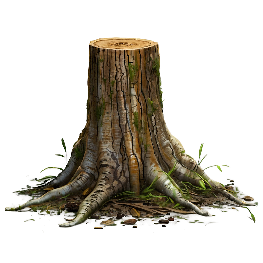 Tree Stump With Nest Png Mto33 PNG