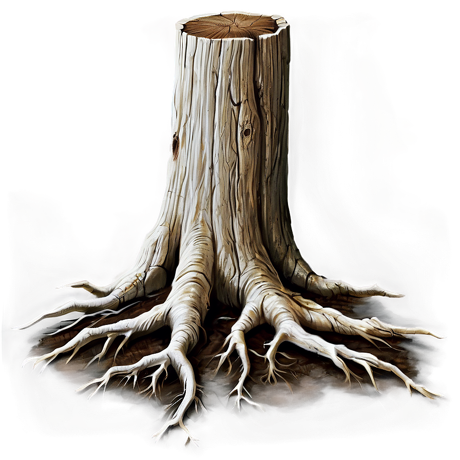 Tree Stump With Roots Png 06132024 PNG