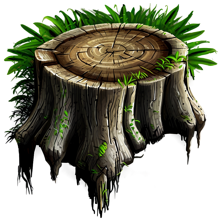 Tree Stump With Roots Png 7 PNG