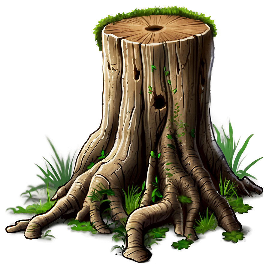 Tree Stump With Roots Png Btr32 PNG