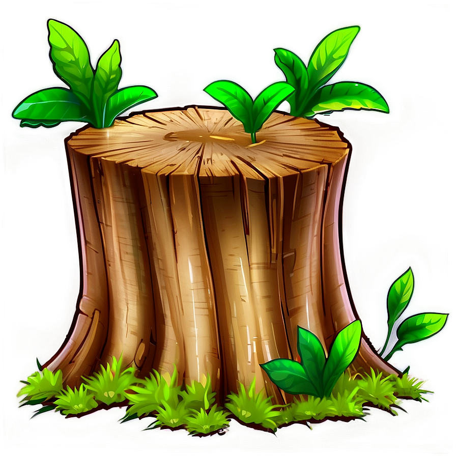 Tree Stump With Saplings Png Kls PNG