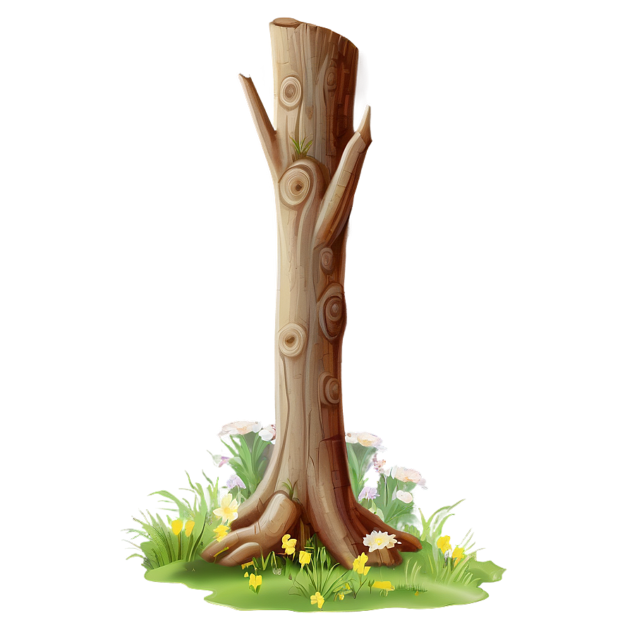 Tree Trunk In Spring Png 54 PNG