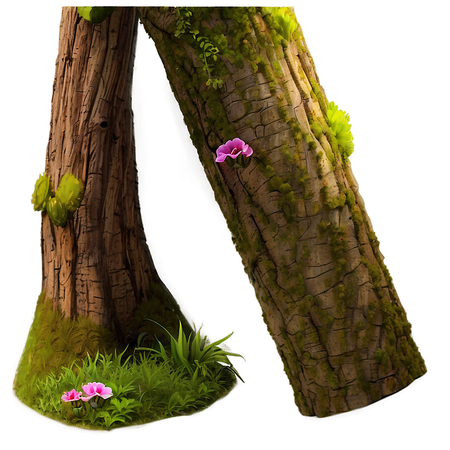 Tree Trunk In Spring Png Psh30 PNG
