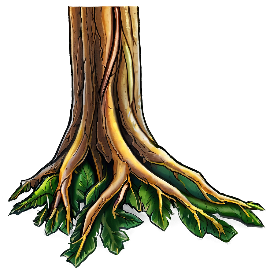 Tree Trunk With Roots Png Qsb26 PNG