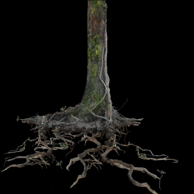 Tree_with_ Exposed_ Roots PNG