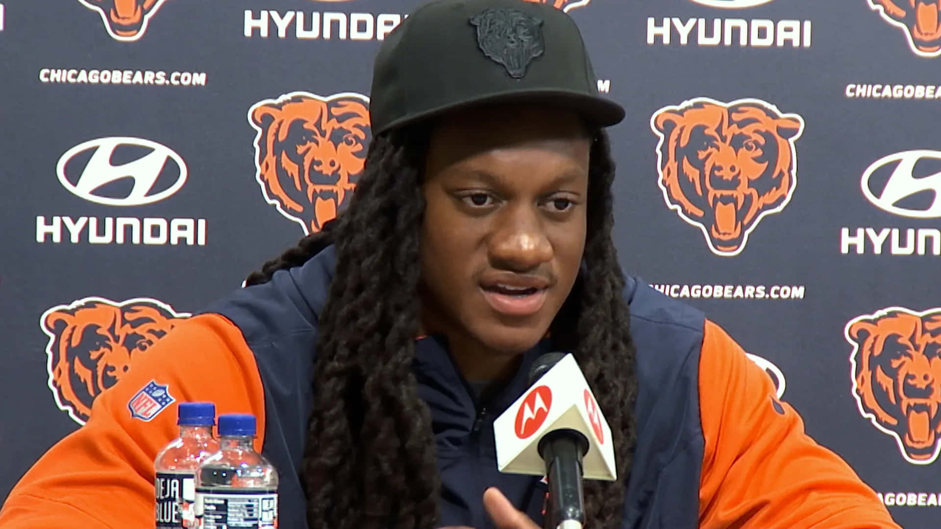 Tremaine Edmunds Chicago Bears Press Conference Wallpaper