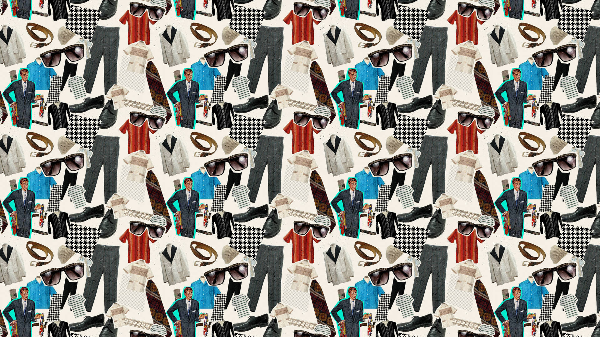 Trendy fashion pattern wallpaper.