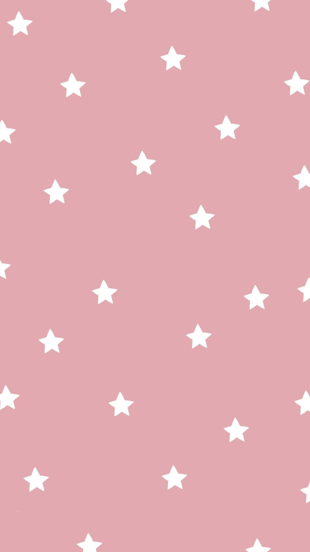 A Pink And White Star Pattern Wallpaper Wallpaper
