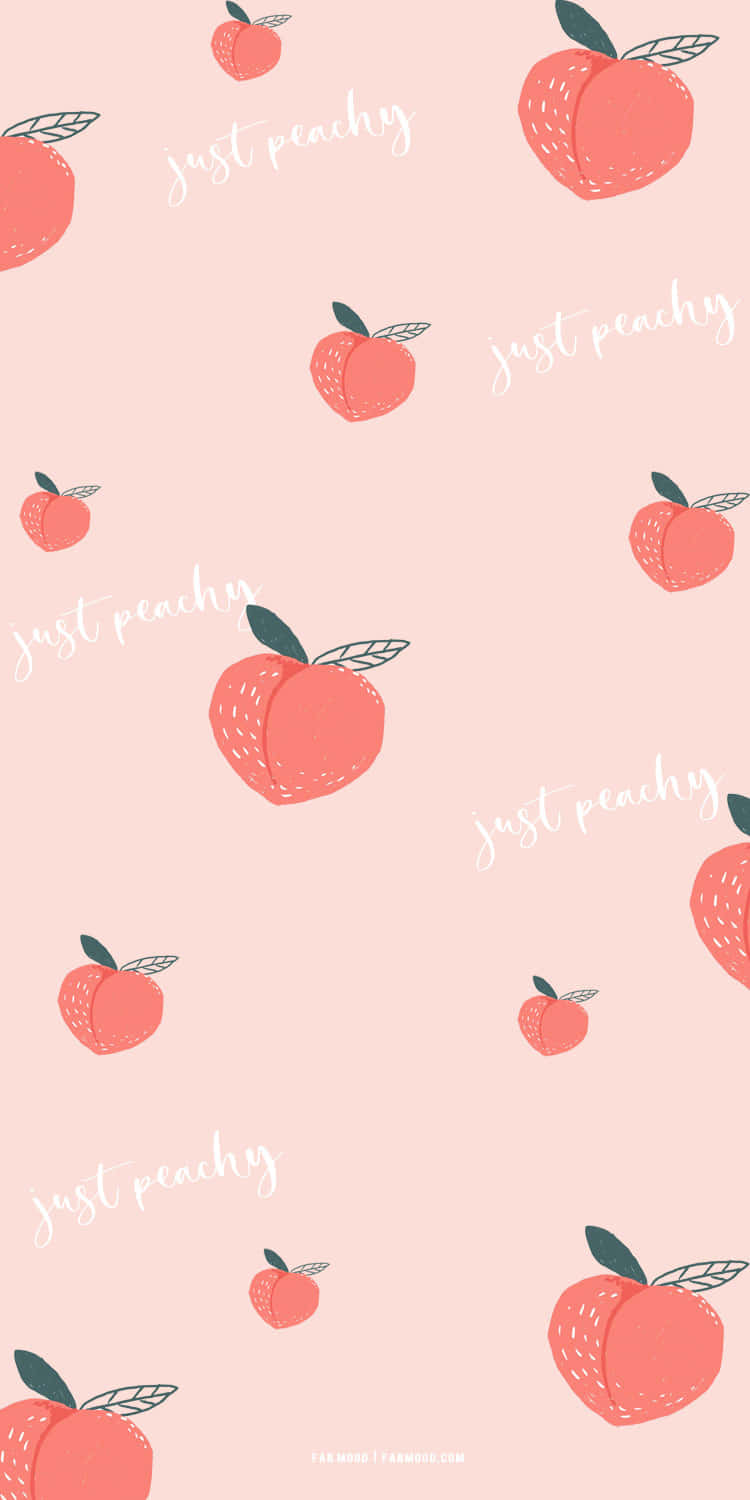 Peachy Pink Trendy Summer Iphone Wallpaper