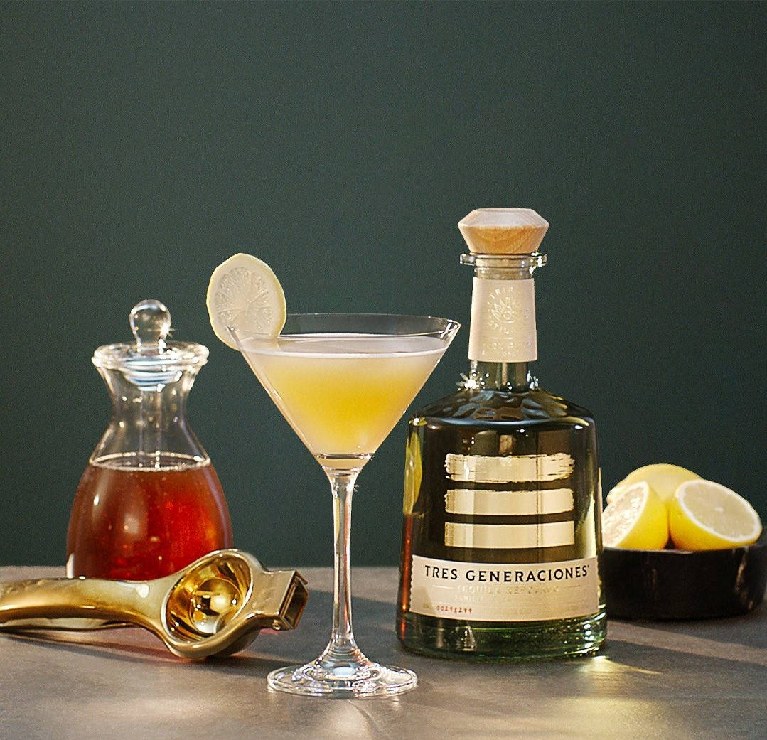 Tres generationer Cocktail Drink-design Wallpaper