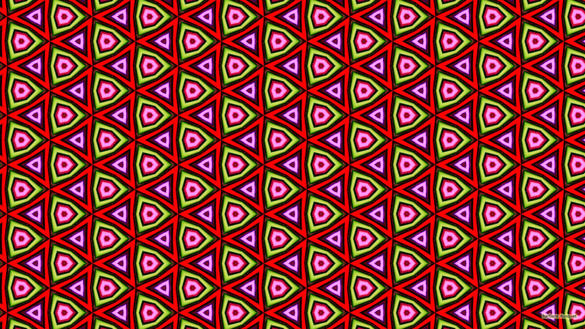 Brightly Colored Geometric Triangle