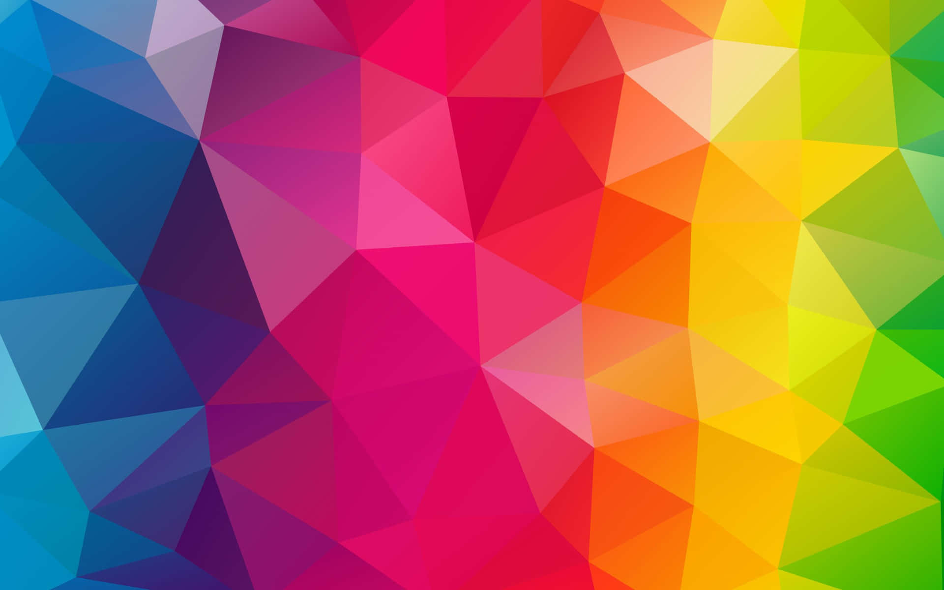 Vibrant collection of triangles.