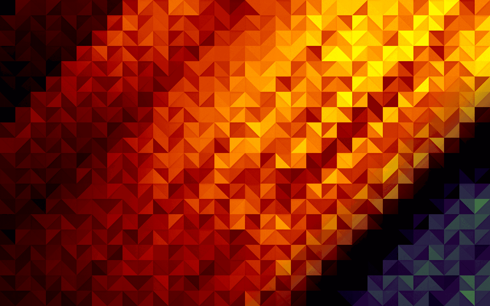 Enfärgstark Abstrakt Bakgrund Med Trianglar