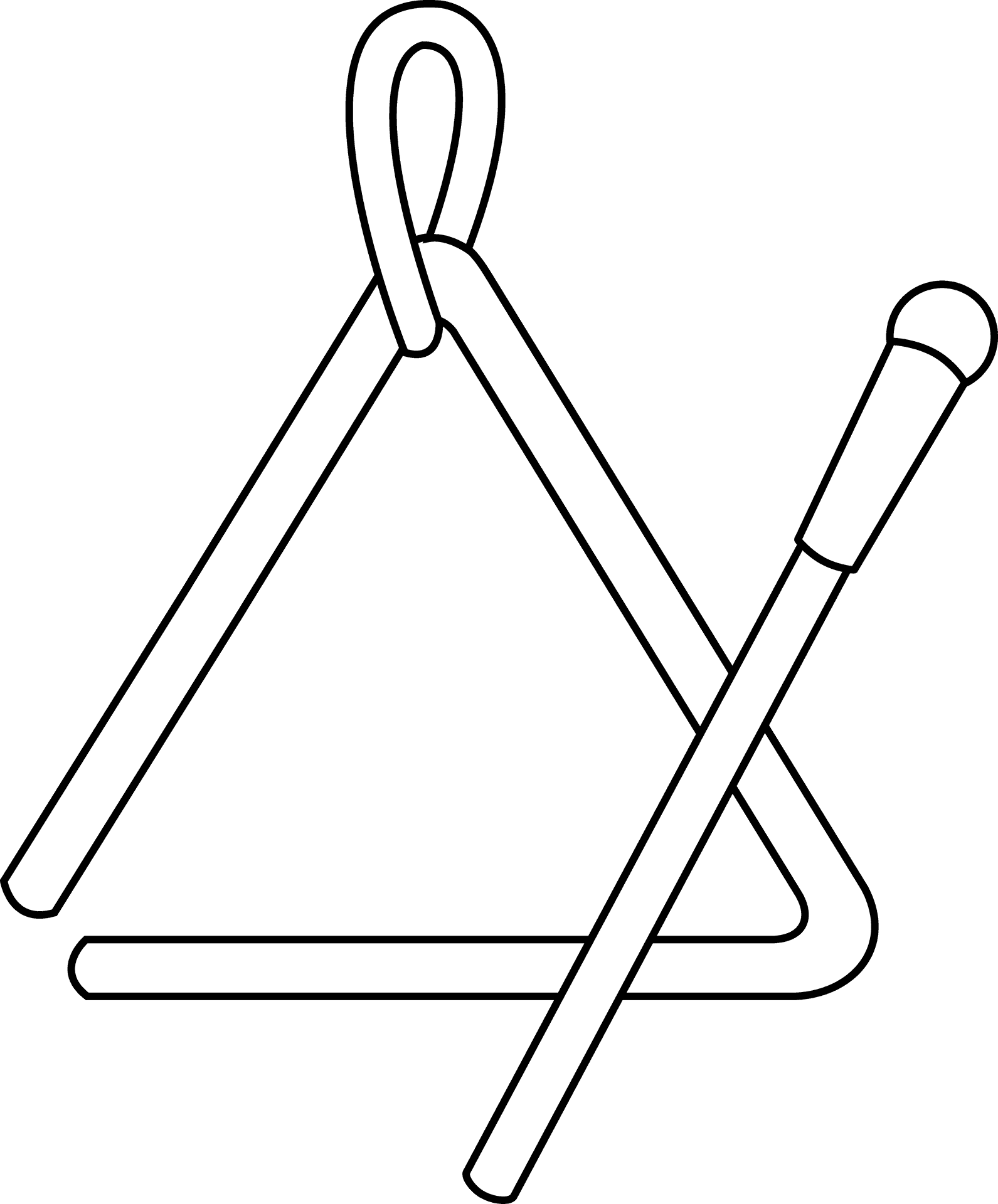 Triangle Clipart Outline PNG