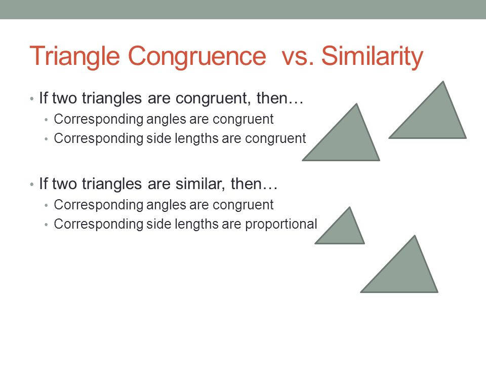 Triangle Congruence Vs Similarity Wallpaper