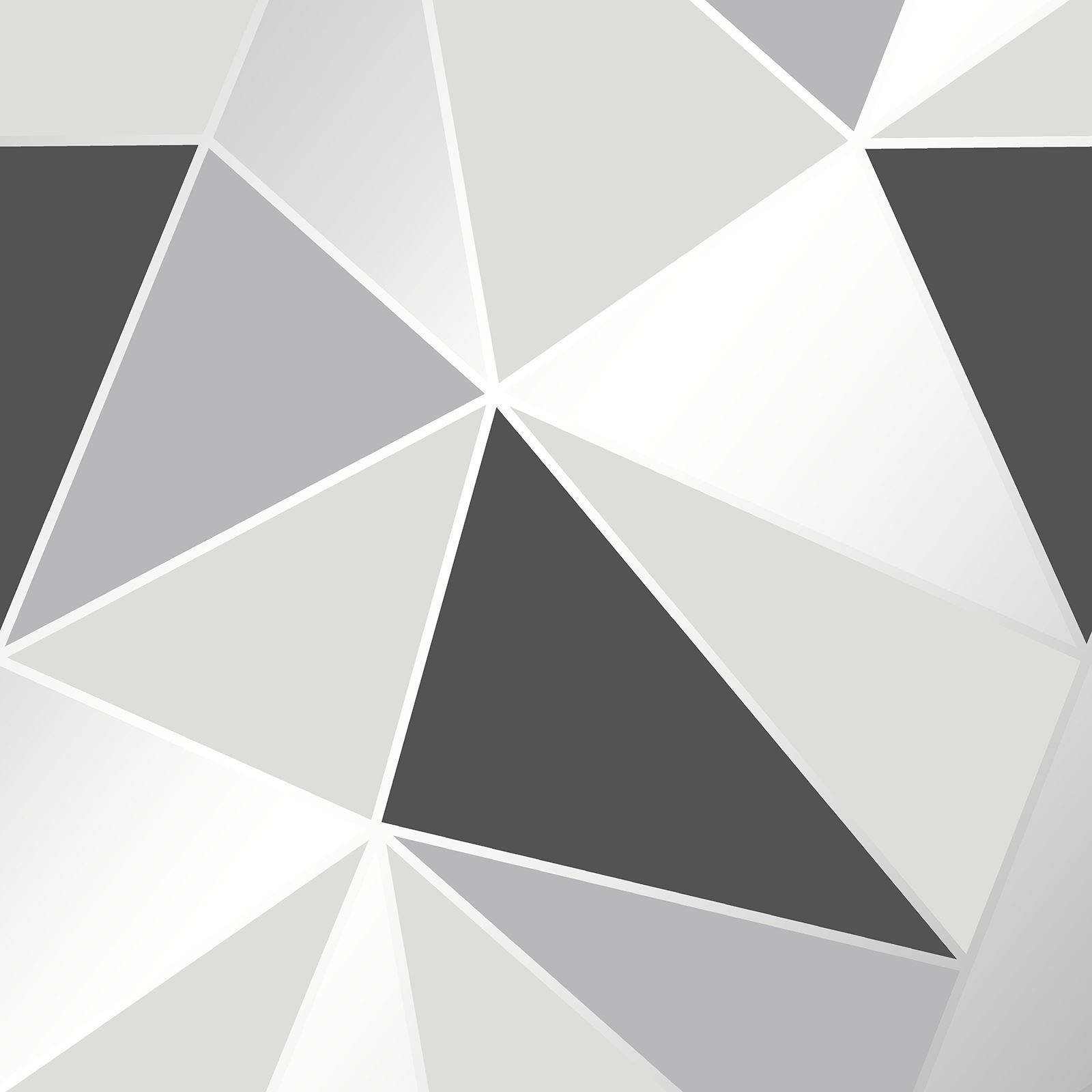Triangle Patterned Grey Background Wallpaper