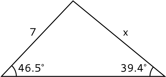 Triangle Side Angle Measurement PNG