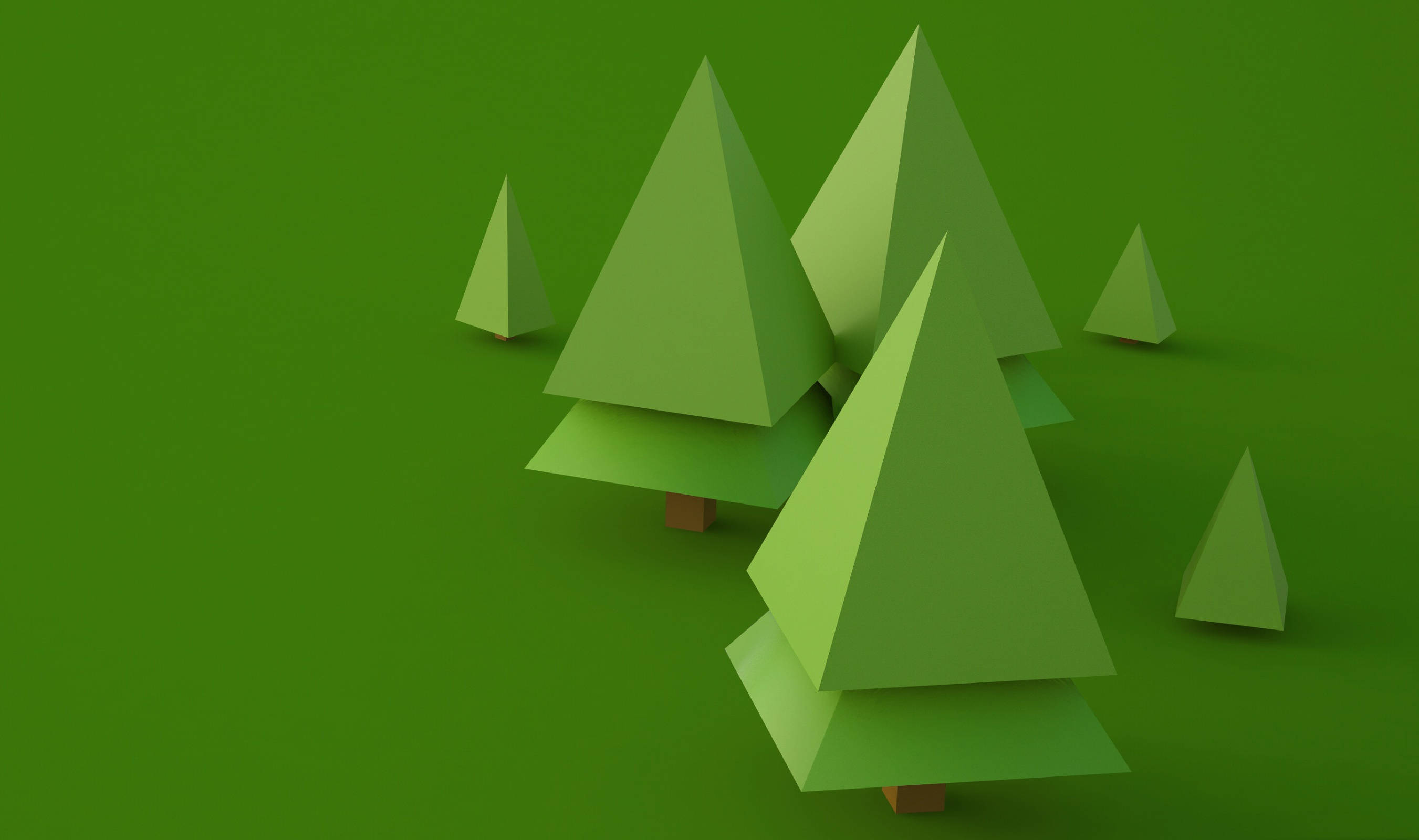 Triangle Trees 3d Android Phone Wallpaper