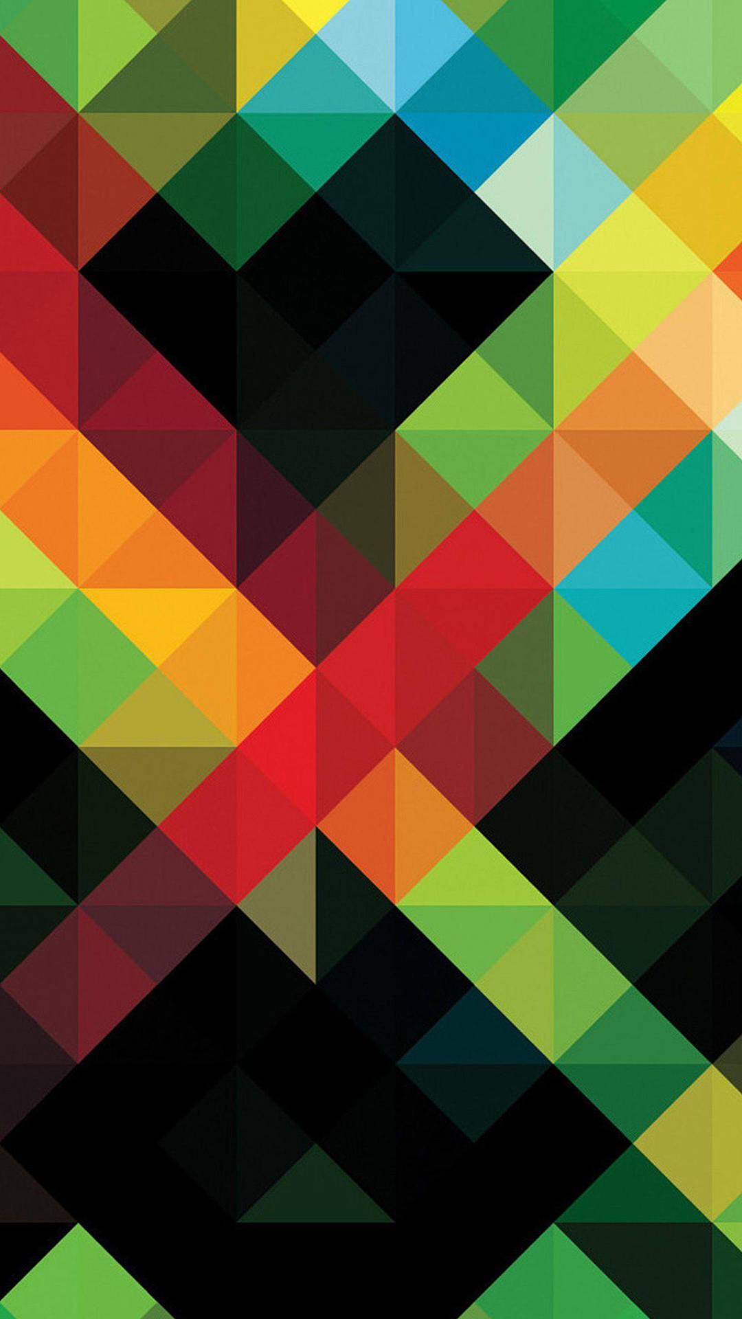 Triangle V Pattern Mosaic Wallpaper